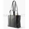 BALENCIAGA BLACK BARBES M CRINKLED-LEATHER TOTE BAG MATCHESFASHION US (40.8*29.2*13.9cm)