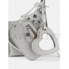 BALENCIAGA SILVER LE CAGOLE XS METALLIC-CANVAS SHOULDER BAG MATCHESFASHION US (25.4*12.7*7.3cm)