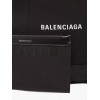 BALENCIAGA BLACK CABAS S LOGO-PRINT LEATHER-TRIM CANVAS TOTE BAG  MATCHESFASHION US (35*25*19cm)