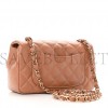 CHANEL LAMBSKIN QUILTED MINI RECTANGULAR FLAP BROWN ROSE GOLD HARDWARE (19*11*7cm) CHANEL LAMBSKIN QUILTED MINI RECTANGULAR FLAP BROWN ROSE GOLD HARDWARE (19*11*7cm)