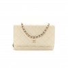 CHANEL CAVIAR QUILTED WALLET ON CHAIN WOC WHITE ROSE GOLD HARDWARE (19*12*4cm) CHANEL CAVIAR QUILTED WALLET ON CHAIN WOC WHITE ROSE GOLD HARDWARE (19*12*4cm)