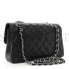 CHANEL CAVIAR QUILTED SMALL DOUBLE FLAP BLACK SILVER HARDWARE (23*14*6cm) CHANEL CAVIAR QUILTED SMALL DOUBLE FLAP BLACK SILVER HARDWARE (23*14*6cm)