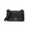 CHANEL CAVIAR QUILTED SMALL BOY FLAP BLACK SILVER HARDWARE (19.7*12.1*7.6cm) CHANEL CAVIAR QUILTED SMALL BOY FLAP BLACK SILVER HARDWARE (19.7*12.1*7.6cm)