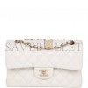 CHANEL SMALL CLASSIC DOUBLE FLAP WHITE CAVIAR GOLD HARDWARE (23*13*6cm) CHANEL SMALL CLASSIC DOUBLE FLAP WHITE CAVIAR GOLD HARDWARE (23*13*6cm)