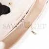 CHANEL SMALL CLASSIC DOUBLE FLAP WHITE CAVIAR GOLD HARDWARE (23*13*6cm) CHANEL SMALL CLASSIC DOUBLE FLAP WHITE CAVIAR GOLD HARDWARE (23*13*6cm)