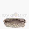 FENDI O’LOCK ZIPPER - DOVE GRAY TAPESTRY FABRIC BAG 8BR805ALFVF1IQU (36*23.5*14cm)