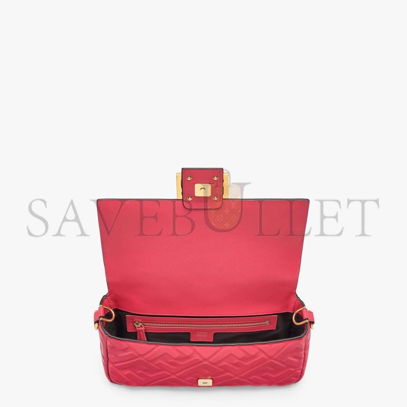 FENDI BAGUETTE - RED NAPPA LEATHER BAG 8BR600A72VF1844 (27*15*6cm) FENDI BAGUETTE - RED NAPPA LEATHER BAG 8BR600A72VF1844 (27*15*6cm)