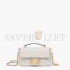 FENDI BAGUETTE CHAIN MIDI - LIGHT GRAY LEATHER BAG 8BR793AH9CF1BZ0 (24*14.5*7cm) FENDI BAGUETTE CHAIN MIDI - LIGHT GRAY LEATHER BAG 8BR793AH9CF1BZ0 (24*14.5*7cm)