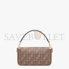 FENDI BAGUETTE - GRAY FF CANVAS BAG 8BR600AC9OF1F7M (27*15*6cm) FENDI BAGUETTE - GRAY FF CANVAS BAG 8BR600AC9OF1F7M (27*15*6cm)