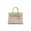 HERMES BIRKIN 30 BETON OSTRICH GOLD HARDWARE (30cm)