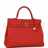 HERMES KELLY RETOURNE 35 GERANIUM TOGO GOLD HARDWARE(35*24*12cm) HERMES KELLY RETOURNE 35 GERANIUM TOGO GOLD HARDWARE(35*24*12cm)