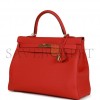 HERMES KELLY RETOURNE 35 GERANIUM TOGO GOLD HARDWARE(35*24*12cm) HERMES KELLY RETOURNE 35 GERANIUM TOGO GOLD HARDWARE(35*24*12cm)