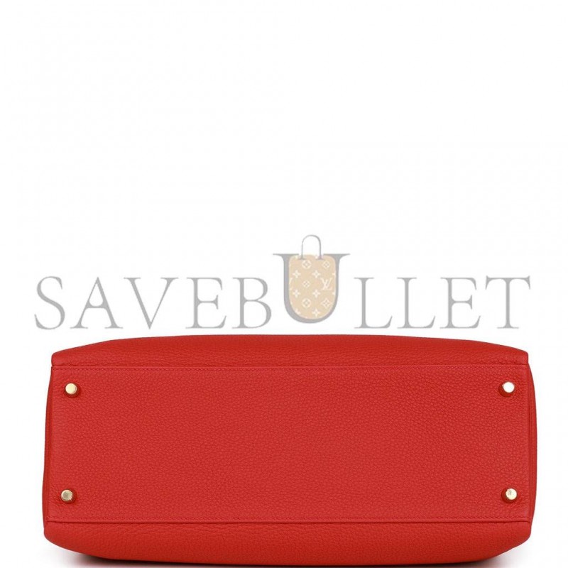 HERMES KELLY RETOURNE 35 GERANIUM TOGO GOLD HARDWARE(35*24*12cm) HERMES KELLY RETOURNE 35 GERANIUM TOGO GOLD HARDWARE(35*24*12cm)