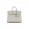 HERMES BIRKIN 25 GRIS PERLE OSTRICH GOLD HARDWARE HANDMADE (25cm) HERMES BIRKIN 25 GRIS PERLE OSTRICH GOLD HARDWARE HANDMADE (25cm)