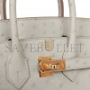 HERMES BIRKIN 25 GRIS PERLE OSTRICH GOLD HARDWARE HANDMADE (25cm) HERMES BIRKIN 25 GRIS PERLE OSTRICH GOLD HARDWARE HANDMADE (25cm)