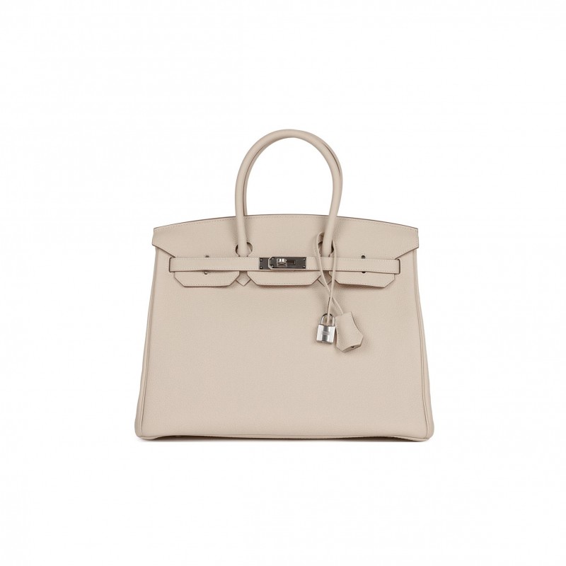 HERMES BIRKIN 35 CRAIE TOGO PALLADIUM HARDWARE 39878406209630 (35cm) HERMES BIRKIN 35 CRAIE TOGO PALLADIUM HARDWARE 39878406209630 (35cm)