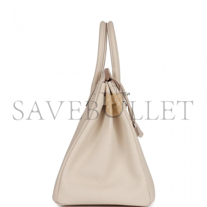 HERMES BIRKIN 35 CRAIE TOGO PALLADIUM HARDWARE 39878406209630 (35cm) HERMES BIRKIN 35 CRAIE TOGO PALLADIUM HARDWARE 39878406209630 (35cm)