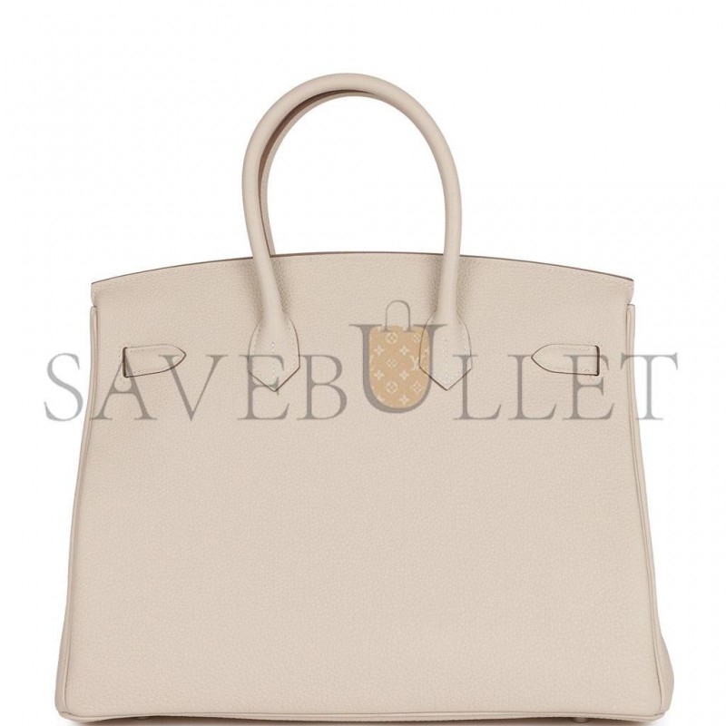 HERMES BIRKIN 35 CRAIE TOGO PALLADIUM HARDWARE 39878406209630 (35cm) HERMES BIRKIN 35 CRAIE TOGO PALLADIUM HARDWARE 39878406209630 (35cm)