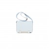 HERMES GETA BLEU BRUME VERSO CHEVRE GOLD HARDWARE (20.3*14*6.4cm)