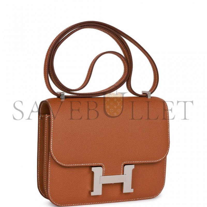 HERMES CONSTANCE 18 GOLD EPSOM PALLADIUM HARDWARE (18cm) HERMES CONSTANCE 18 GOLD EPSOM PALLADIUM HARDWARE (18cm)