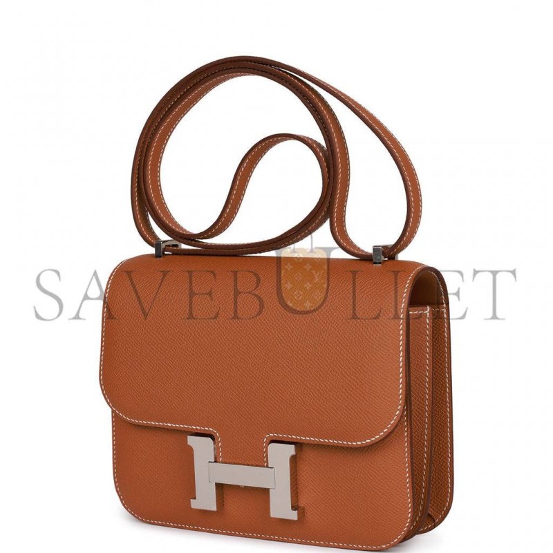 HERMES CONSTANCE 18 GOLD EPSOM PALLADIUM HARDWARE (18cm) HERMES CONSTANCE 18 GOLD EPSOM PALLADIUM HARDWARE (18cm)