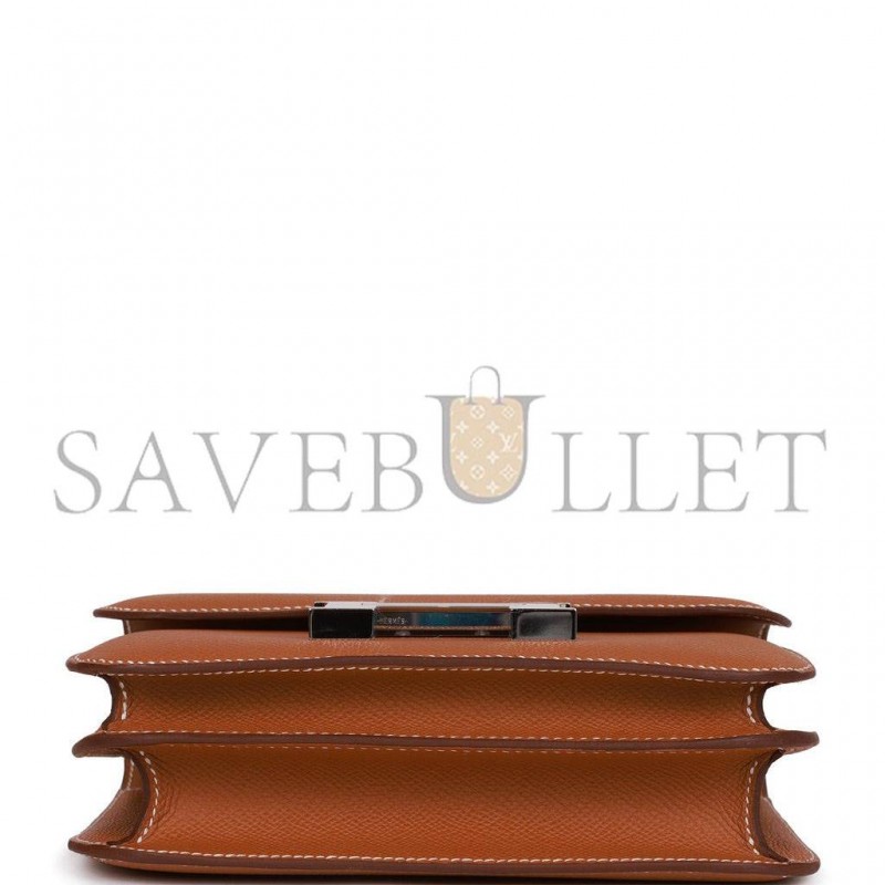 HERMES CONSTANCE 18 GOLD EPSOM PALLADIUM HARDWARE (18cm) HERMES CONSTANCE 18 GOLD EPSOM PALLADIUM HARDWARE (18cm)