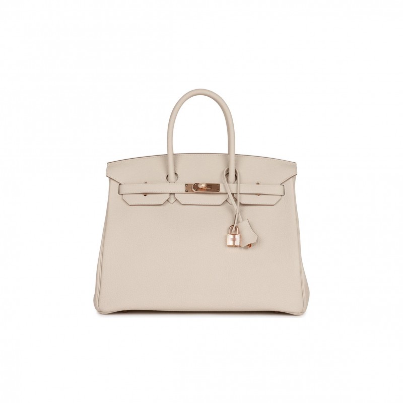 HERMES BIRKIN 35 CRAIE TOGO ROSE GOLD HARDWARE 39892639252574 (35cm) HERMES BIRKIN 35 CRAIE TOGO ROSE GOLD HARDWARE 39892639252574 (35cm)