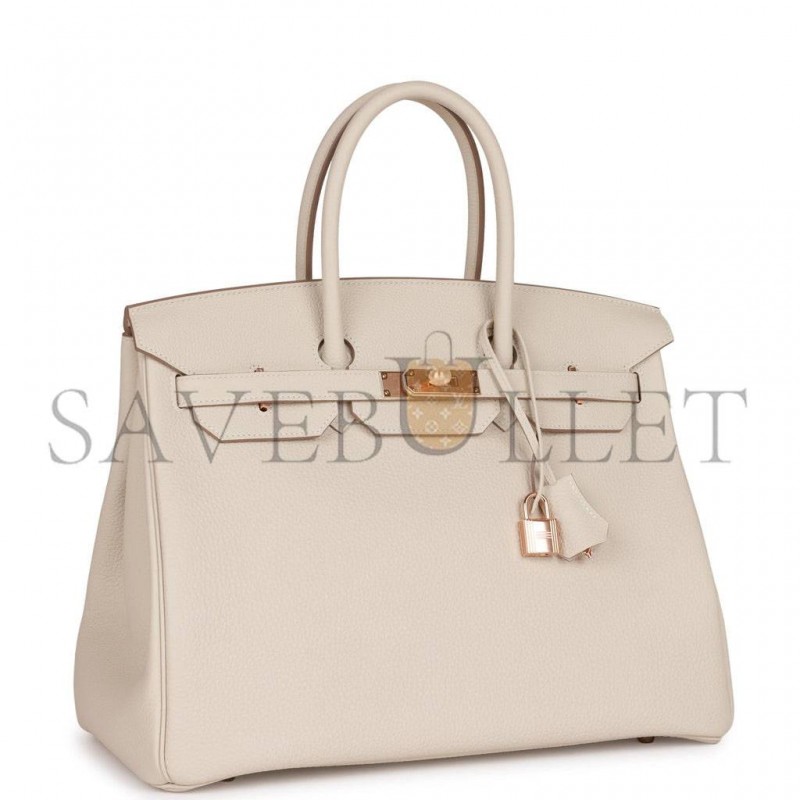 HERMES BIRKIN 35 CRAIE TOGO ROSE GOLD HARDWARE 39892639252574 (35cm) HERMES BIRKIN 35 CRAIE TOGO ROSE GOLD HARDWARE 39892639252574 (35cm)