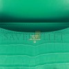 HERMES CONSTANCE 18 VERT JADE MATTE ALLIGATOR GOLD HARDWARE 39821013450846 (18cm)