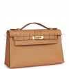 HERMES KELLY POCHETTE BISCUIT SWIFT GOLD HARDWARE (22*12*13cm) HERMES KELLY POCHETTE BISCUIT SWIFT GOLD HARDWARE (22*12*13cm)