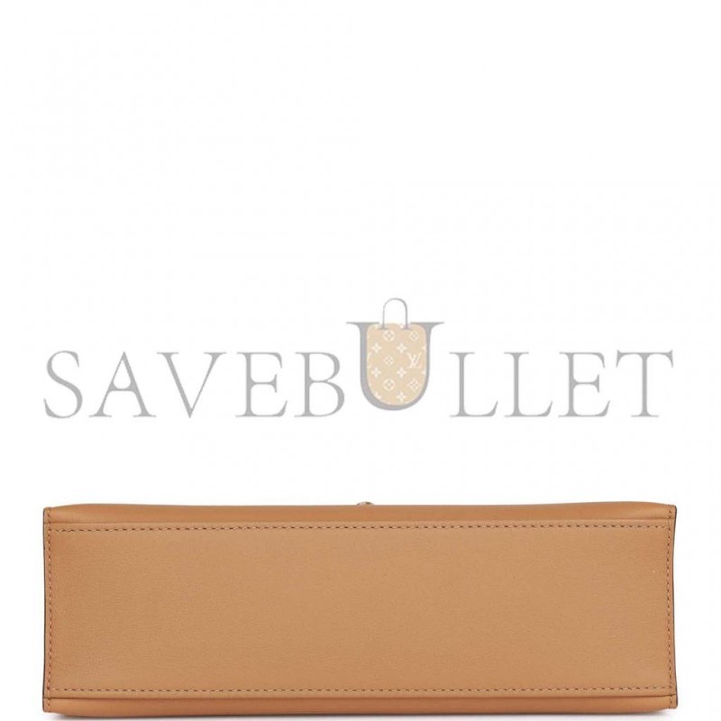 HERMES KELLY POCHETTE BISCUIT SWIFT GOLD HARDWARE (22*12*13cm) HERMES KELLY POCHETTE BISCUIT SWIFT GOLD HARDWARE (22*12*13cm)