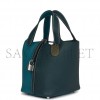 HERMES PICOTIN LOCK 18 CASAQUE VERT CYPRESS AND VERT BOSPHORE PALLADIUM HARDWARE(18*13*18cm) HERMES PICOTIN LOCK 18 CASAQUE VERT CYPRESS AND VERT BOSPHORE PALLADIUM HARDWARE(18*13*18cm)