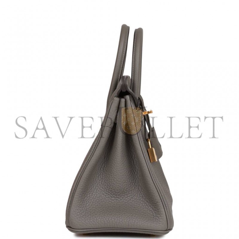 HERMES BIRKIN 25 GRIS MEYER TOGO GOLD HARDWARE HANDMADE (25cm) HERMES BIRKIN 25 GRIS MEYER TOGO GOLD HARDWARE HANDMADE (25cm)