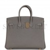 HERMES BIRKIN 25 GRIS MEYER TOGO GOLD HARDWARE HANDMADE (25cm) HERMES BIRKIN 25 GRIS MEYER TOGO GOLD HARDWARE HANDMADE (25cm)