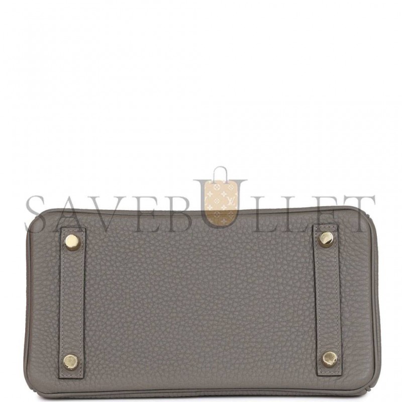 HERMES BIRKIN 25 GRIS MEYER TOGO GOLD HARDWARE HANDMADE (25cm) HERMES BIRKIN 25 GRIS MEYER TOGO GOLD HARDWARE HANDMADE (25cm)