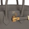 HERMES BIRKIN 25 GRIS MEYER TOGO GOLD HARDWARE HANDMADE (25cm) HERMES BIRKIN 25 GRIS MEYER TOGO GOLD HARDWARE HANDMADE (25cm)