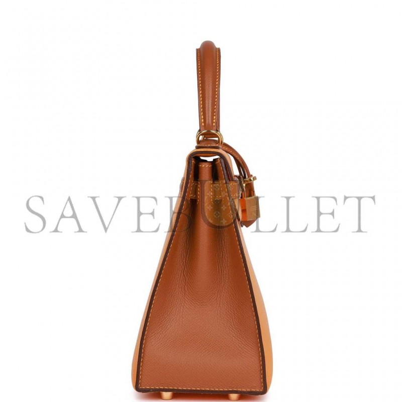 HERMES SPECIAL ORDER (HSS) KELLY SELLIER 25 JAUNE AMBRE AND GOLD EPSOM GOLD HARDWARE HANDMADE (25*17*7cm) HERMES SPECIAL ORDER (HSS) KELLY SELLIER 25 JAUNE AMBRE AND GOLD EPSOM GOLD HARDWARE HANDMADE (25*17*7cm)