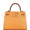 HERMES SPECIAL ORDER (HSS) KELLY SELLIER 25 JAUNE AMBRE AND GOLD EPSOM GOLD HARDWARE HANDMADE (25*17*7cm) HERMES SPECIAL ORDER (HSS) KELLY SELLIER 25 JAUNE AMBRE AND GOLD EPSOM GOLD HARDWARE HANDMADE (25*17*7cm)