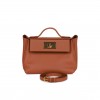HERMES MINI 2424 BAG GOLD EVERCOLOR AND SWIFT GOLD HARDWARE (23*16*11cm) HERMES MINI 2424 BAG GOLD EVERCOLOR AND SWIFT GOLD HARDWARE (23*16*11cm)