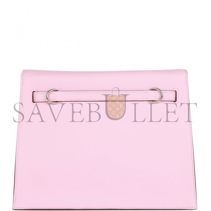 HERMES KELLY DANSE ROSE SAKURA SWIFT PALLADIUM HARDWARE (22*16*7cm) HERMES KELLY DANSE ROSE SAKURA SWIFT PALLADIUM HARDWARE (22*16*7cm)