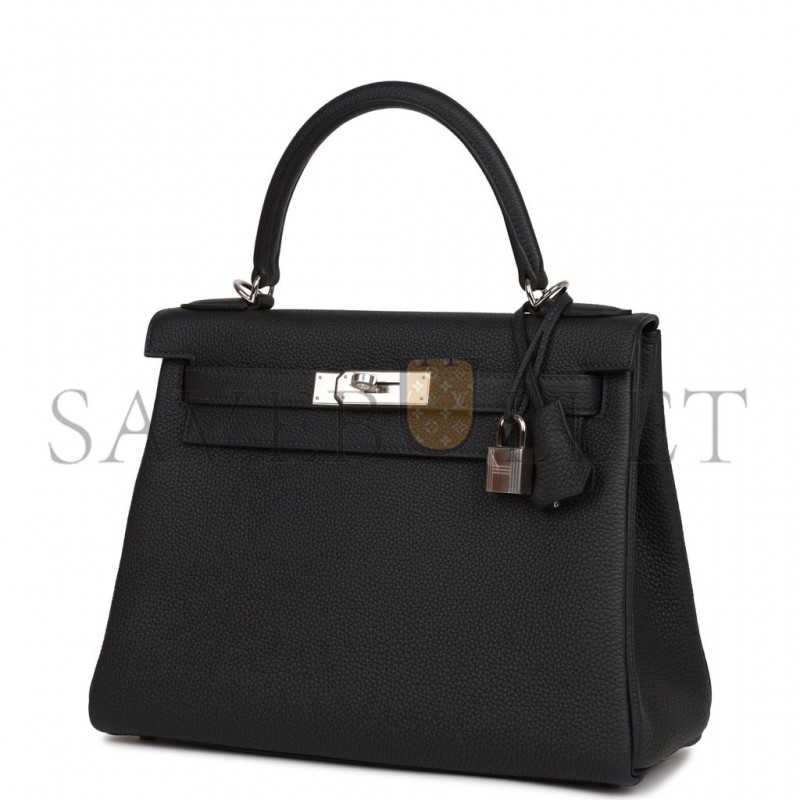 HERMES KELLY RETOURNE 28 CABAN TOGO PALLADIUM HARDWARE (28*22*10cm) HERMES KELLY RETOURNE 28 CABAN TOGO PALLADIUM HARDWARE (28*22*10cm)