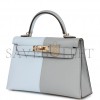 HERMES SPECIAL ORDER (HSS) KELLY MINI SELLIER 20 CASAQUE BLEU BRUME AND GRIS MEYER EPSOM PERMABRASS HARDWARE (19*12*5.5cm) HERMES SPECIAL ORDER (HSS) KELLY MINI SELLIER 20 CASAQUE BLEU BRUME AND GRIS MEYER EPSOM PERMABRASS HARDWARE (19*12*5.5cm)