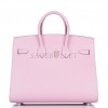 HERMES BIRKIN SELLIER 25 MAUVE SYLVESTRE EPSOM PALLADIUM HARDWARE HANDMADE (25cm) HERMES BIRKIN SELLIER 25 MAUVE SYLVESTRE EPSOM PALLADIUM HARDWARE HANDMADE (25cm)
