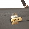 HERMES KELLY SELLIER 28 GRIS MEYER EPSOM GOLD HARDWARE (28*22*10cm) HERMES KELLY SELLIER 28 GRIS MEYER EPSOM GOLD HARDWARE (28*22*10cm)