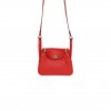 HERMES MINI LINDY ROUGE PIMENT SWIFT GOLD HARDWARE (19*12.5*9) HERMES MINI LINDY ROUGE PIMENT SWIFT GOLD HARDWARE (19*12.5*9)