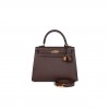 HERMES KELLY SELLIER 25 ROUGE SELLIER EPSOM GOLD HARDWARE HANDMADE (25*17*7cm) HERMES KELLY SELLIER 25 ROUGE SELLIER EPSOM GOLD HARDWARE HANDMADE (25*17*7cm)