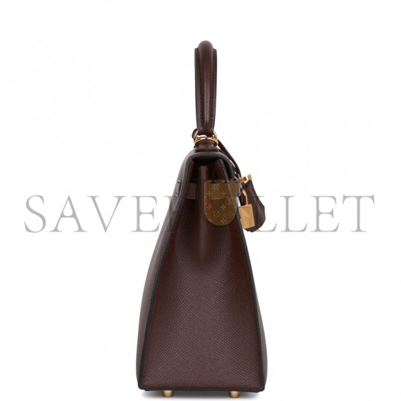HERMES KELLY SELLIER 25 ROUGE SELLIER EPSOM GOLD HARDWARE HANDMADE (25*17*7cm) HERMES KELLY SELLIER 25 ROUGE SELLIER EPSOM GOLD HARDWARE HANDMADE (25*17*7cm)