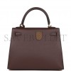 HERMES KELLY SELLIER 25 ROUGE SELLIER EPSOM GOLD HARDWARE HANDMADE (25*17*7cm) HERMES KELLY SELLIER 25 ROUGE SELLIER EPSOM GOLD HARDWARE HANDMADE (25*17*7cm)