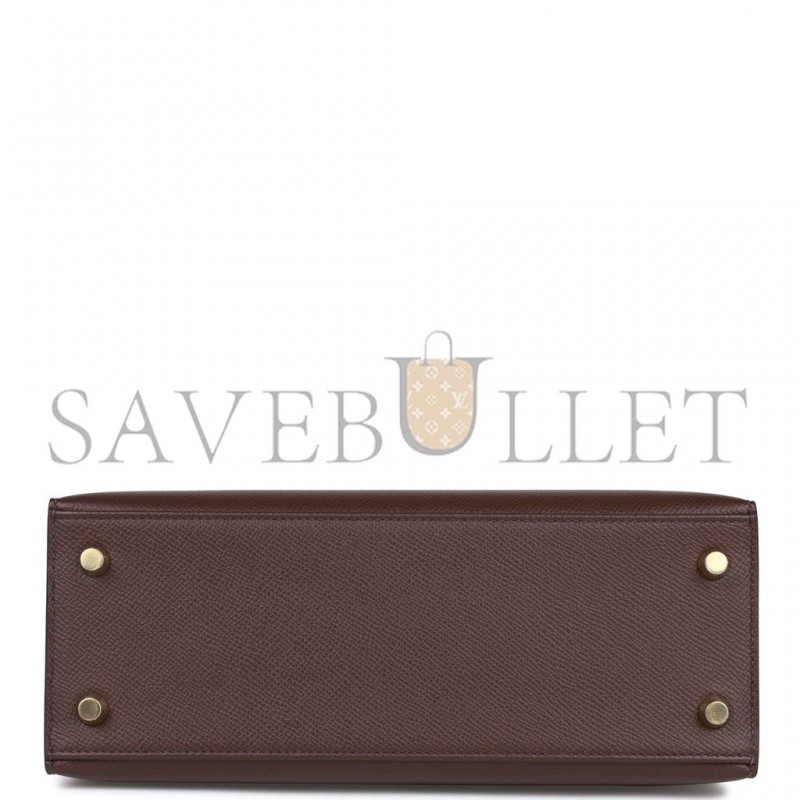 HERMES KELLY SELLIER 25 ROUGE SELLIER EPSOM GOLD HARDWARE HANDMADE (25*17*7cm) HERMES KELLY SELLIER 25 ROUGE SELLIER EPSOM GOLD HARDWARE HANDMADE (25*17*7cm)