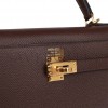 HERMES KELLY SELLIER 25 ROUGE SELLIER EPSOM GOLD HARDWARE HANDMADE (25*17*7cm) HERMES KELLY SELLIER 25 ROUGE SELLIER EPSOM GOLD HARDWARE HANDMADE (25*17*7cm)